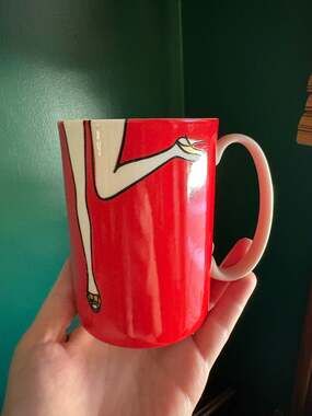 Kate Spade x Lenox Things We Love Dancing Legs Coffee Cup